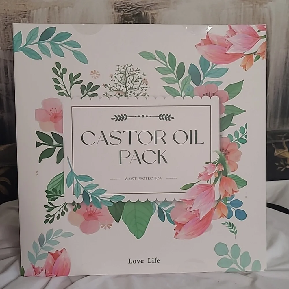 New in box! Castor oil pack pads 3 reusable organic compression wraps